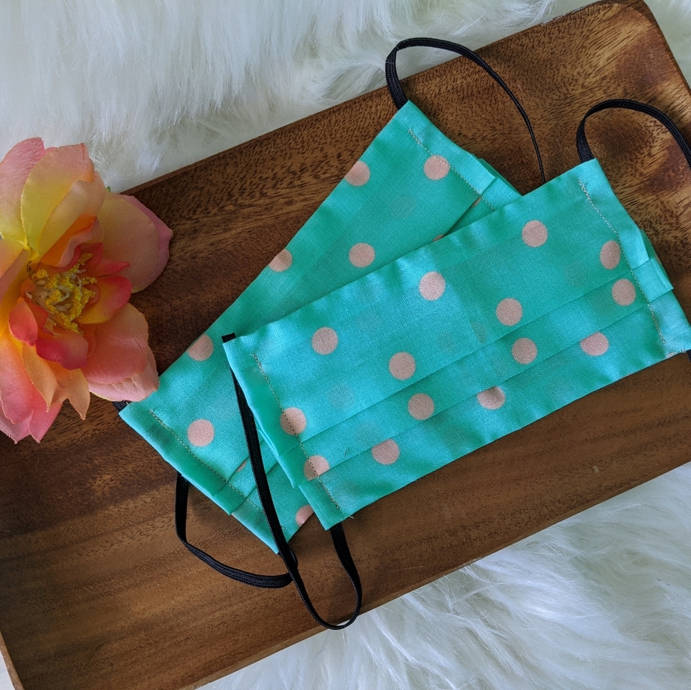 Two Face Masks - Polka Dots